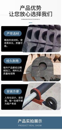 新型管道空調(diào)木托 木塊保冷導(dǎo)向管托 拆卸方便 旅誠(chéng)